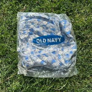 floral blue and white dress